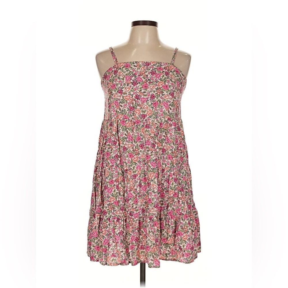 Old Navy Pink Floral Babydoll Dress